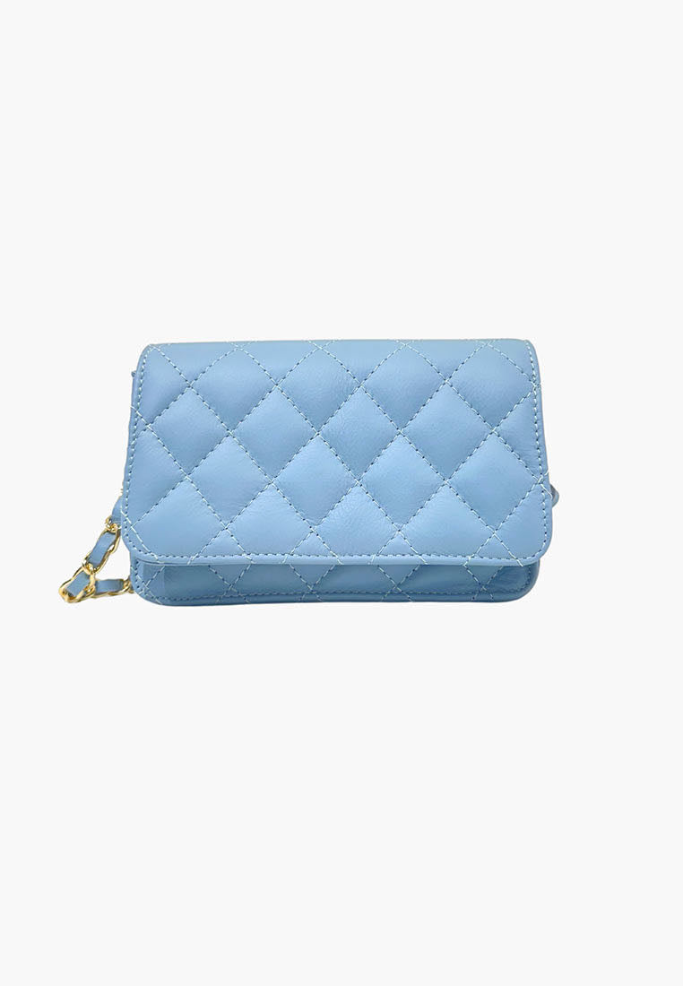 BORSA DONNA POCHETTE AZZURRA - Shopaland