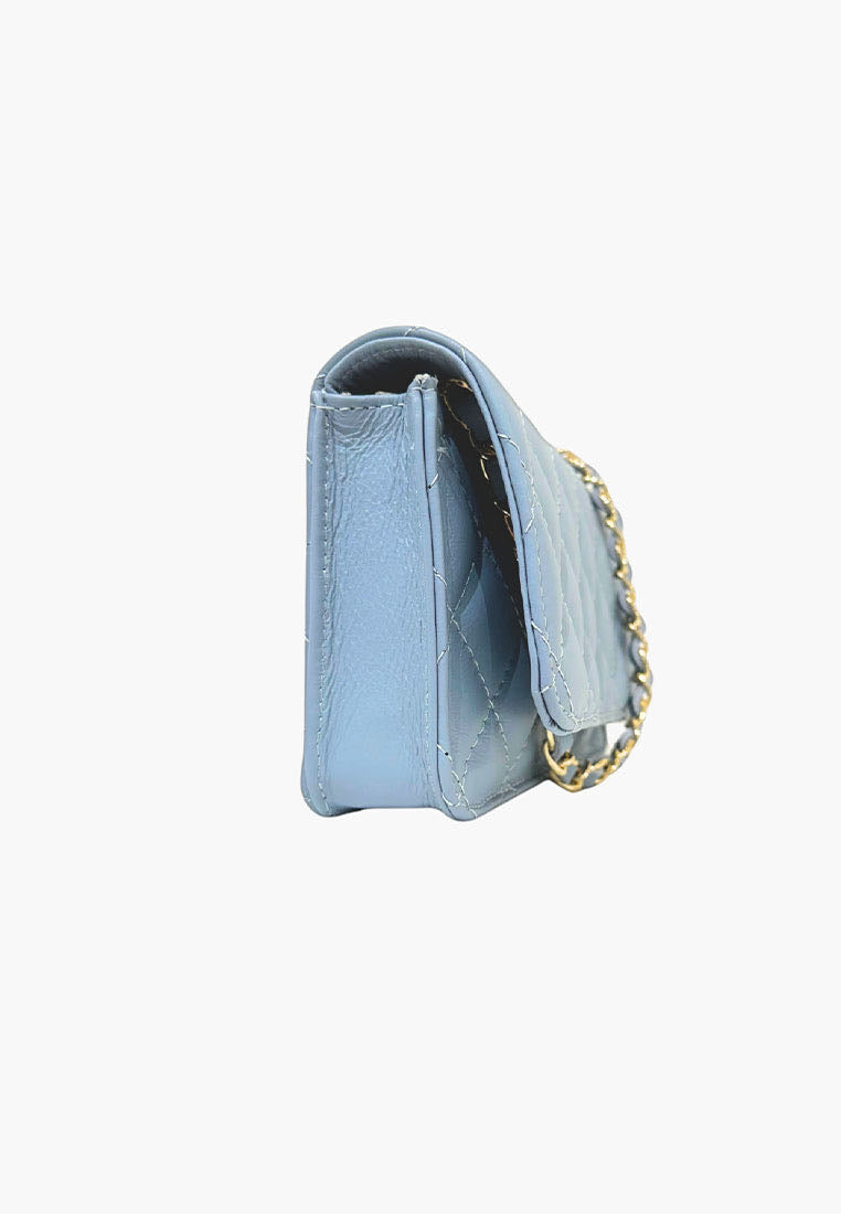 BORSA DONNA POCHETTE AZZURRA - Shopaland
