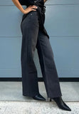 Pont jeans donna nero WIDE leg