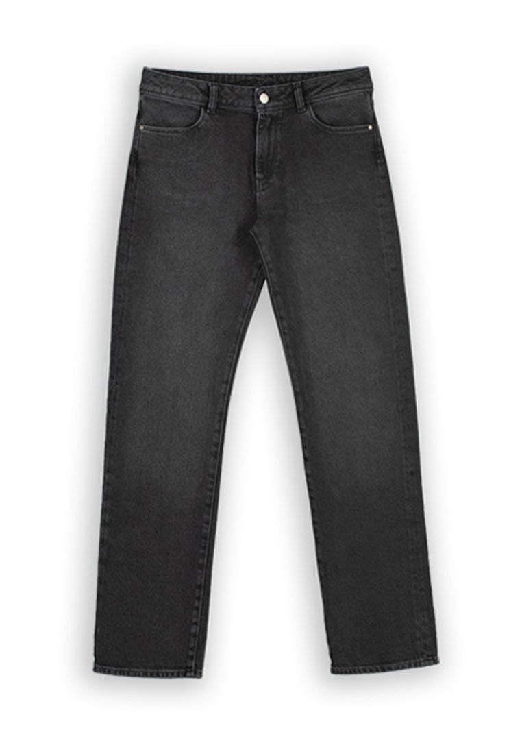 Pont jeans donna nero cropped