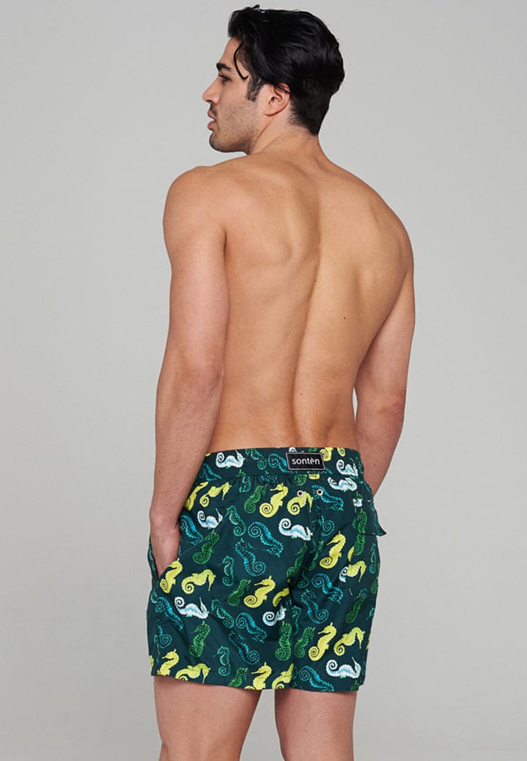 SONTEN SEAHORSE UOMO VERDE BOXER MARE - Shopaland