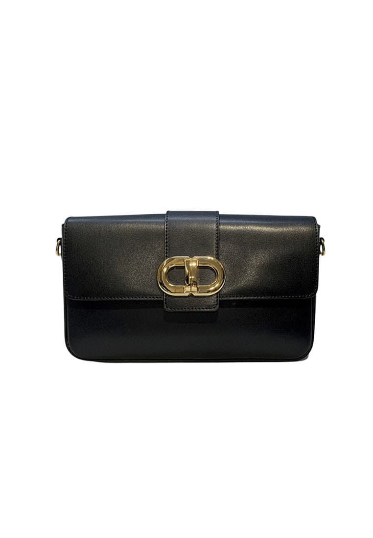 NAMASTE BORSA RETTANGOLARE IN PELLE CON FIBBIA ORO - Shopaland