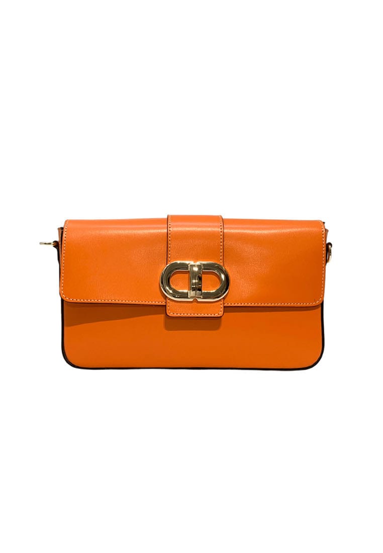 NAMASTE BORSA RETTANGOLARE IN PELLE CON FIBBIA ORO - Shopaland