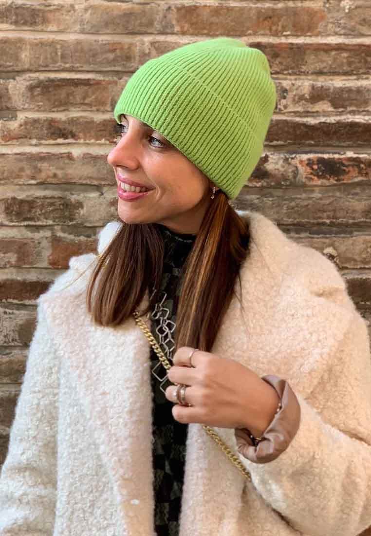 Cappello donna berretta con risvolto in viscosa - Shopaland