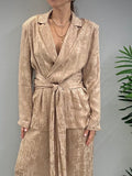 Kikisix donna giacca kimono con fusciacca cipria