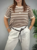 t-shirt donna a righe