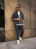 Pont jeans denim uomo chino pence nero leggero