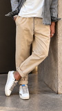 Bl11 uomo pantalone con coulisse Beige