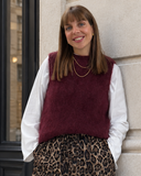 Kikisix gilet paricollo in mohair