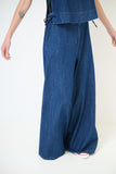 Kikisix pantalone donna denim palazzo