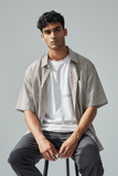 Bl11 camicia overshirt uomo a righe