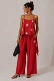 You Decide Donna Top Mussola Ricamo