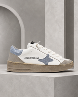 AMA BRAND SNEAKERS DONNA BIANCA CON PUNTA ORO - 35