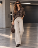 Pont donna jeans g005 relaxed leg overdyed avorio