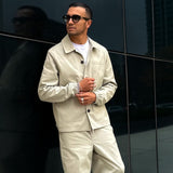 Pantalone uomo abito modello confort Verde