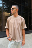Seinse uomo Tshirt cotone mezza manica fango sfumata
