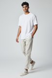 Bl11 pantalone uomo misto lino
