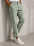 Pantalone uomo abito verde acqua