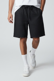 Pont bermuda uomo jogger short lino  nero