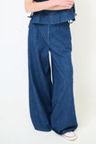 Kikisix pantalone donna denim palazzo