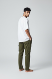 Pantalone uomo cargo con coulisse laccio in vita