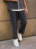 Pont jeans denim uomo chino pence nero leggero