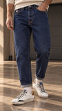 Pont uomo jeans yellowstone cropped rinse blue