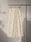 Pantalone donna ricamato