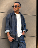 Pont uomo shirt spinosa over shirt raw fabric