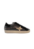 AMA BRAND BLACK WOMEN'S SNEAKERS WITH GOLD DETAILS