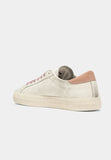 DATE SNEAKERS DONNA HILL LOW VINTAGE CALF WHITE-PINK