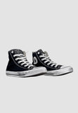 CONVERSE ALL STAR SNEAKERS BLACK CANVAS GLITTER TONGUE