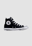 CONVERSE ALL STAR SNEAKERS BLACK CANVAS GLITTER TONGUE