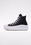 CONVERSE ALL STAR WOMEN SNEAKERS HIGH BLACK LEATHER PLATFORM