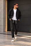 Seinse Uomo Hoodie felpa nero