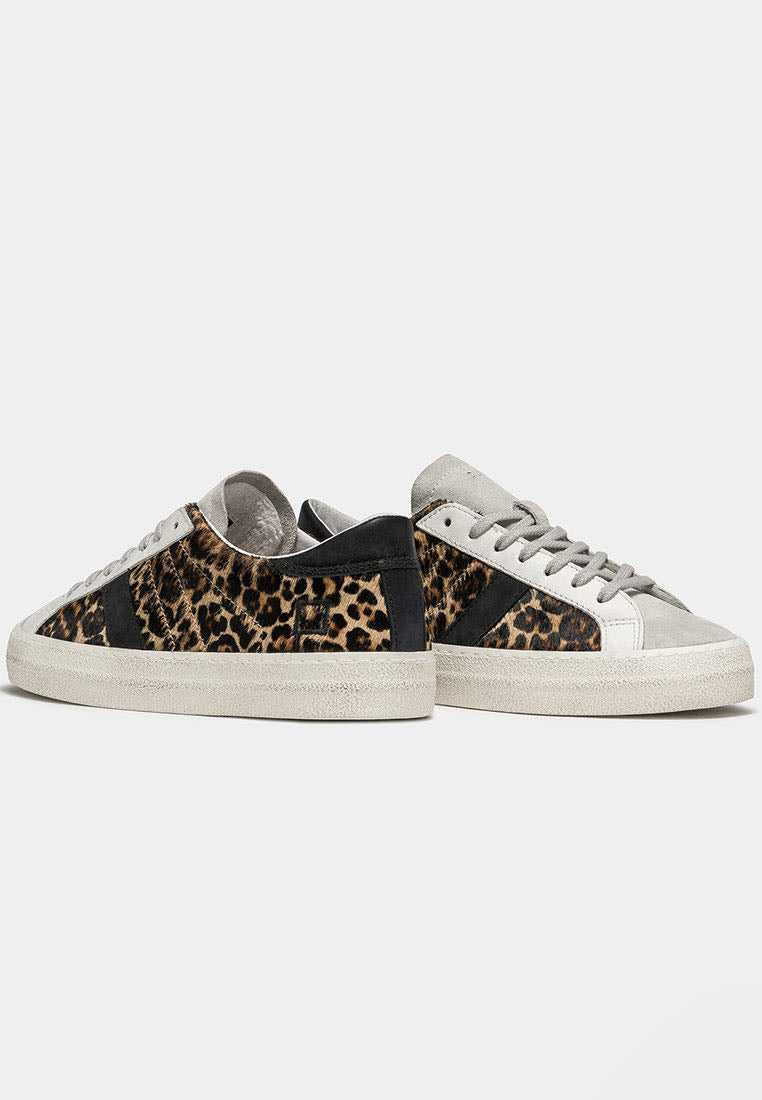 Date sneakers donna pelle cavallino animalier talloncino verde – Shopaland