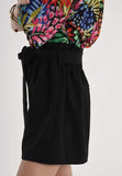 Molly bracken short donna nero con elastico in vita e fusciacca