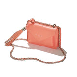 Gaelle women's mini clutch bag with shoulder strap and flap