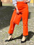 Gaelle pochette unisex  basic arancio con logo