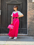 abito donna lungo in raso