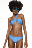 lumina Women's bandeau bikini swimsuit with lacing behind the neck