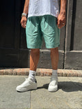 bl11 bermuda uomo tessuto elegante con coulisse modello over in gamba