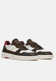 Date court 2.0 men's sneakers natural white t dark brown