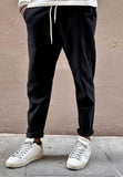 Klixs pantalone uomo nero con laccio panna in contrasto