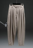 Pantalone donna a cropped gessato  con pence frontali