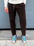 Bl11 pantalone uomo velluto con laccio