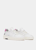 date sneakers donna court basic white-fuxia