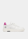 date sneakers donna court basic white-fuxia