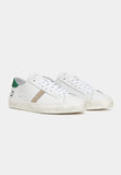 DATE SNEAKERS UOMO HILL LOW CALF WHITE-GREEN