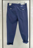 BL11 PANTALONE UOMO BLU TESSUTO PUNTO MILANO